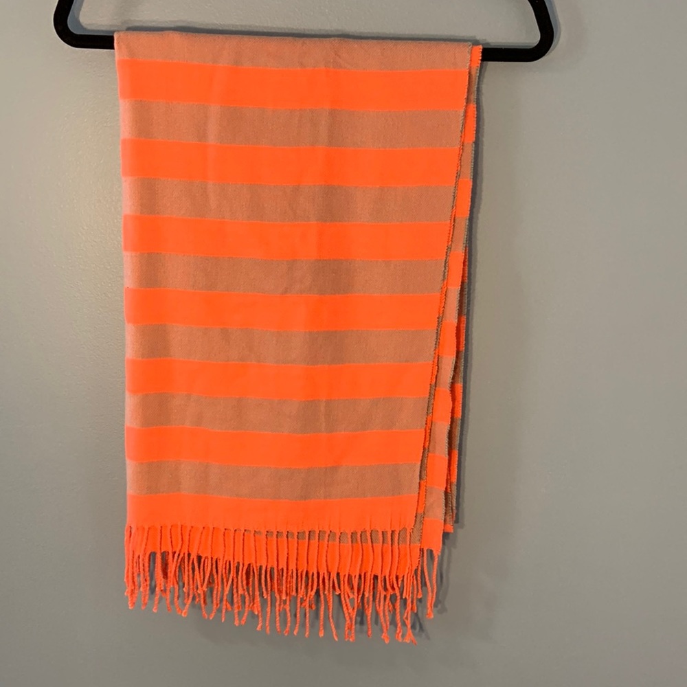 Orange & grey scarf